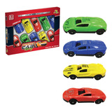 Coleção 10 Carrinho Esportivo Car Racing Rodas Livres Carros