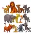 Coleção 12 Bonecos Rei Leão Simba Timão Pumba Pvc Miniatura