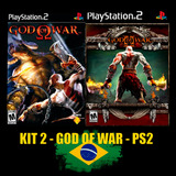Coleção 2 Jogos God Of War - Pt-br - Ps2