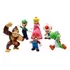 Coleção 6 Bonecos Miniaturas Super Mario Donkey Kong Toad