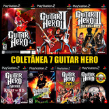 Coleção 7 Jogos Guitar Hero Ps2