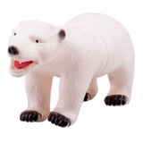 Coleção Animais Selvagens Urso Polar De Vinil 15cm - Db Play