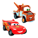 Coleção Carrinho Relâmpago Mcqueen + Tow Mater Cars Disney