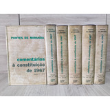 Coleção Comentários À Constituição De 1967 - Pontes De Miranda Tomo I Ao Vi
