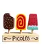Coleção Comidinhas Madeira Montessori Picolé Paleta New Art