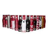 Coleção Completa 15 Mini Garrafinhas Coca Cola   1 Engradado