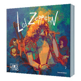 Coleção Livro Da Folha Rock Stars Edição 7 Led Zeppelin Com Cartão Postal Colecionável