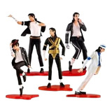 Coleção Michael Jackson Com 5 Bonecos Pvc - Pronta Entrega