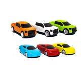 Coleção Mini Carrinhos Miniaturas Drift Cars C/ 6 Uni. - Omg