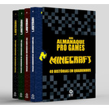 Coleção Pró-games Almanaque Em Quadrinhos Minecraft - Box Com 4 Livros 