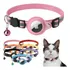 Coleira Case Capa Fixa Para Airtag Rastreador Gps Cães Gatos Cor Rosa Tamanho Da Coleira Ajustavel