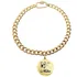 Coleira Corrente Nome Telefone Placa Redonda Pit Bull Luxo