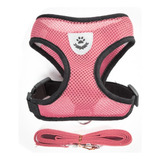 Coleira Peitoral Para Gatos Coleira Com Guia Super Ofertas Cor Rosa Tamanho Da Coleira M
