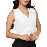 Colete Blusinha Alfaiataria Mini