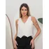 Colete Curto Social Alfaiataria Coletinho Feminino Chic Full