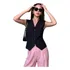 Colete Curto Social Alfaiataria Feminino Premium Luxo