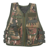 Colete De Camuflagem Infantil Com Vários Bolsos Para Combate