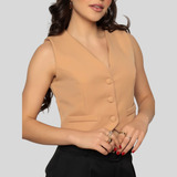 Colete Feminino Alfaiataria Casual