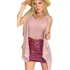 Colete Feminino Rose + Top Conjunto Tricô Rendado Tam. Único