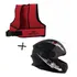 Colete Para Moto Infantil Cinto + Capacete New Liberty Kids