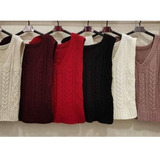 Colete Pulover Feminino Trico