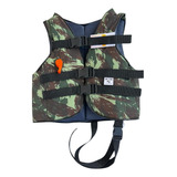 Colete Salva Vida 80kg 90kg 100kg 110kg 120kg camuflado