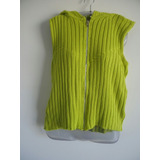 Colete Tricot Com Gorro