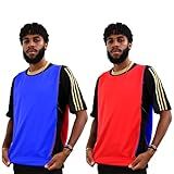 Coletes Kit Futebol Colete Jogo Com Face Dupla Treino 5 Pçs (vermelho - Azul)