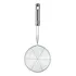 Colher Escumadeira Grande Inox Para Fritura Pastel Cozinha Cor Aço Inox