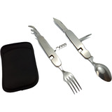 Colher Gafo Canivete Multi Funções Original Aço Inox Dispon
