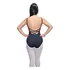 Collant Ballet Adulto Feminino   Trançado Em Amni Preto Rosa