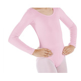 Collant Colan Body Maio Ballet Dança - Manga Longa