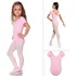 Collant Manga Curta Ballet Infantil Colan Body Dança 24h