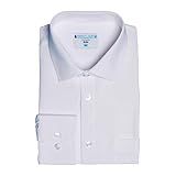 &collar Camisa Social Masculina Slim Fit/ajuste Atlético Manga Longa Desempenho, Branco, M
