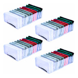 Colmeia Organizadora Camiseta Bermuda 40x25x10 Ldx Kit 4 Cor Cristal Sem Viés