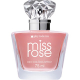 Colônia Perfume Phytoderm Miss Rose Feminino 75ml