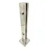 Coluna Torre Inox Guarda Corpo Sacada 40 Cm 2 Furos Reforçada