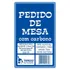 Comanda De Mesa Com Carbono 500 Folhas P  Bares Restaurantes