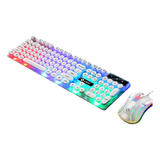 Combinação De Teclado E Mouse Com Fio: Retroiluminado, Ergon