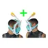 Combo 2(duas) Máscaras Full Face Go Pro Dive Motion Lxl