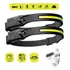 Combo 2 Lanternas De Cabeça Led Pesca Mecânico Bike Camping Cor Da Lanterna Preto Cor Da Luz Branco Praia