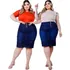Combo 2 Saias Jeans Evangelicas Moda Plus Size