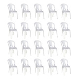 Combo 20 Cadeiras Plasticas