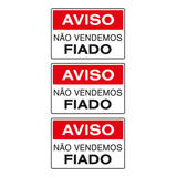 Combo 3 Placas Aviso