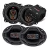 Combo 4 Alto Falantes Portas Tampão Jbl 5 E 6x9 Pol + Módulo