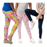 Combo 4 Calça Legging Infantil Legguing Calça Legging Ata