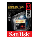Combo 4 Cartão De Memória Compact Flash 64gb Sandisk