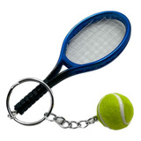 Combo 4 Chaveiros Roland Garros Tenistas Mini Raquete + Bola