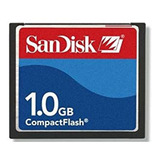Combo 5 Cartões Cf - Compact Flash Sandisk 1gb 
