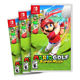 Combo Com 3 Mario Golf Super Rush Switch Midia Fisica